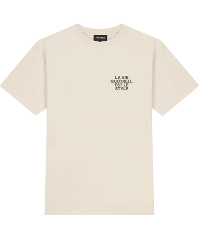 Quotrell - La Vie - T-shirt - Beige/brown
