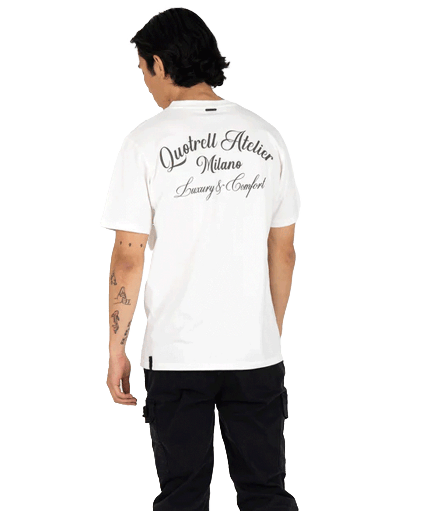 Quotrell - Atelier Milano - T-shirt - Off White/brown