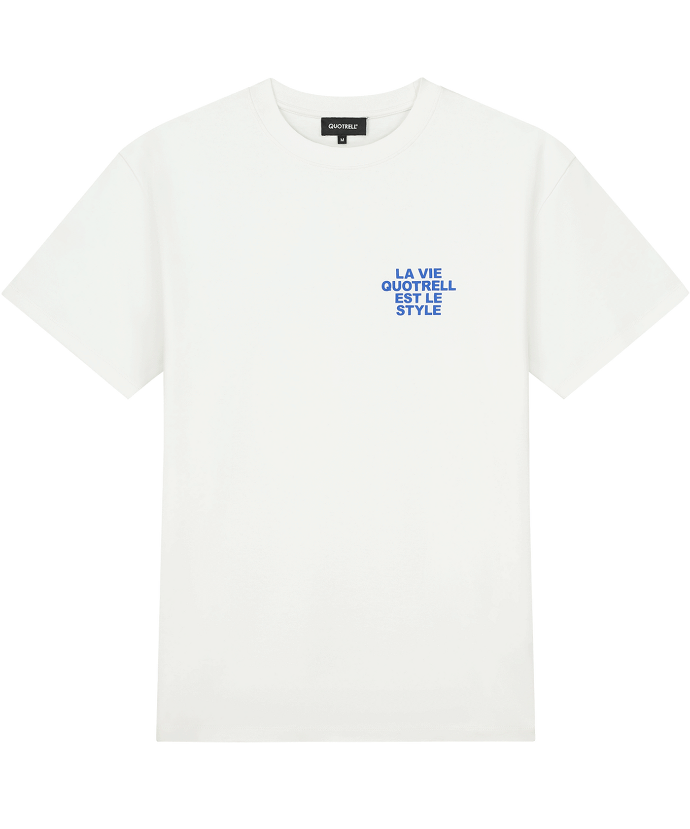 Quotrell - La Vie - T-shirt - White/blue