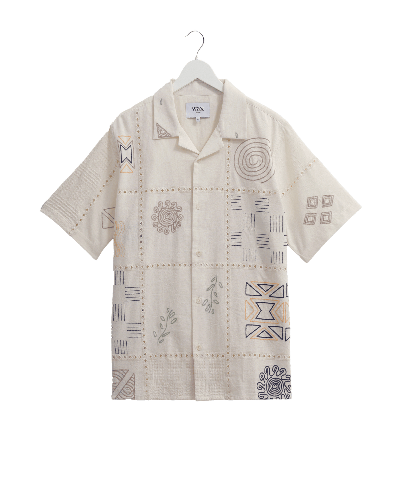 Wax London - Didcot - Shirt - Ecru/multi