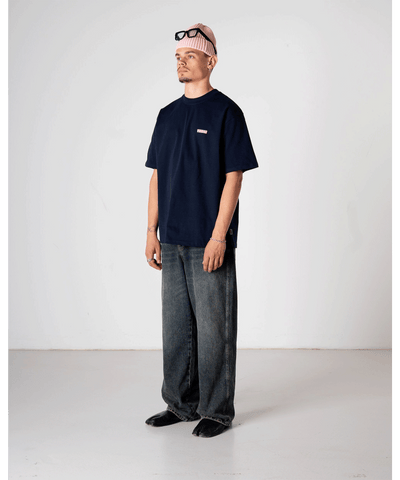 Woodbird - 2536-410 - Wbbaine Koi T-shirt - Dark Navy