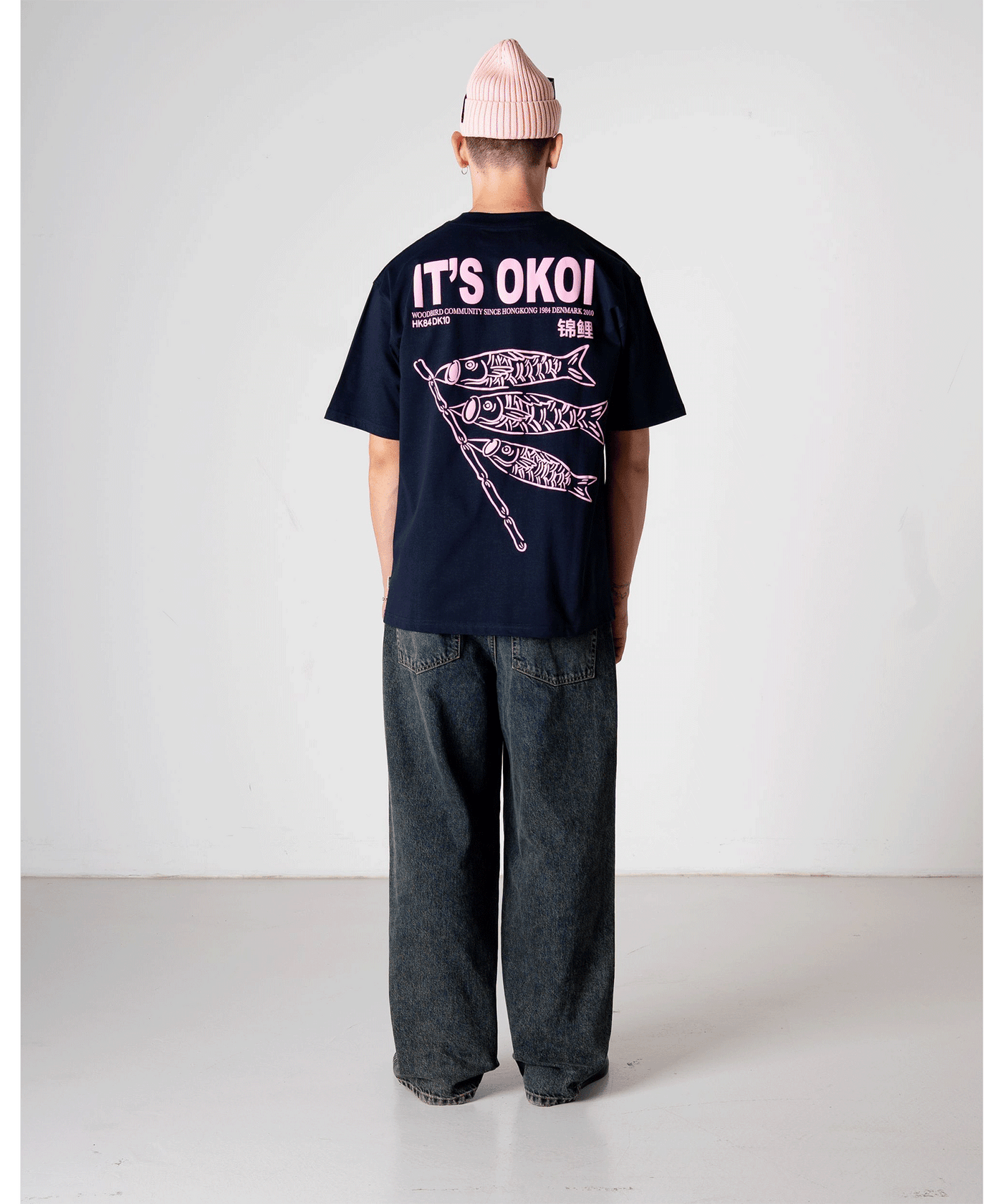 Woodbird - 2536-410 - Wbbaine Koi T-shirt - Dark Navy