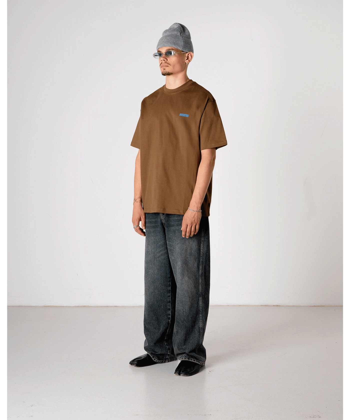 Woodbird - 2536-410 - Wbbaine Koi T-shirt - Dk Brown