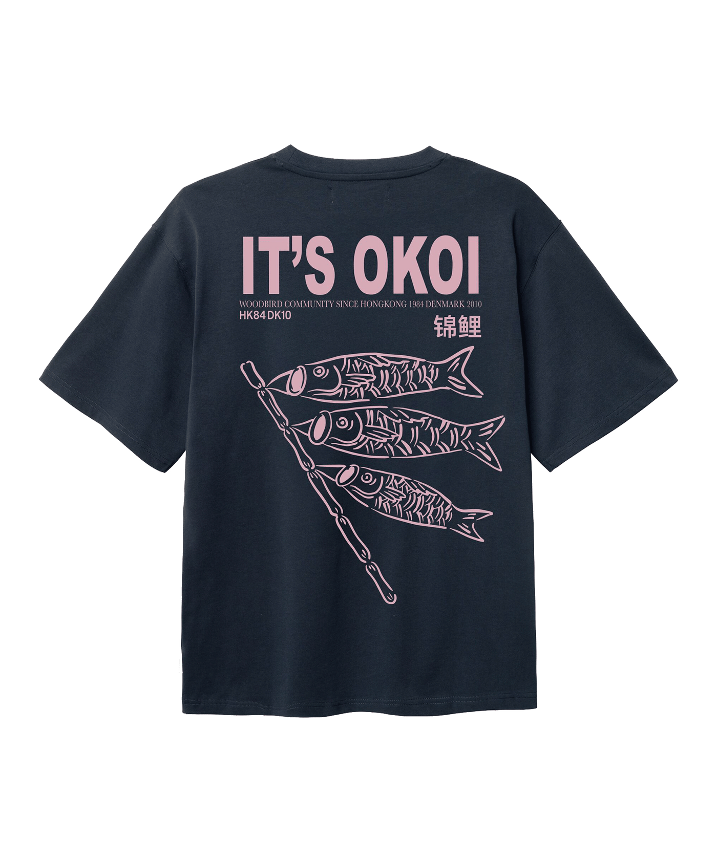 Woodbird - 2536-410 - Wbbaine Koi T-shirt - Dark Navy