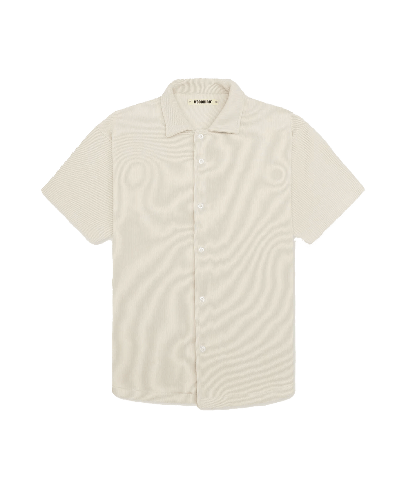 Woodbird - Wbbanks Plisse - Shirt - Offwhite