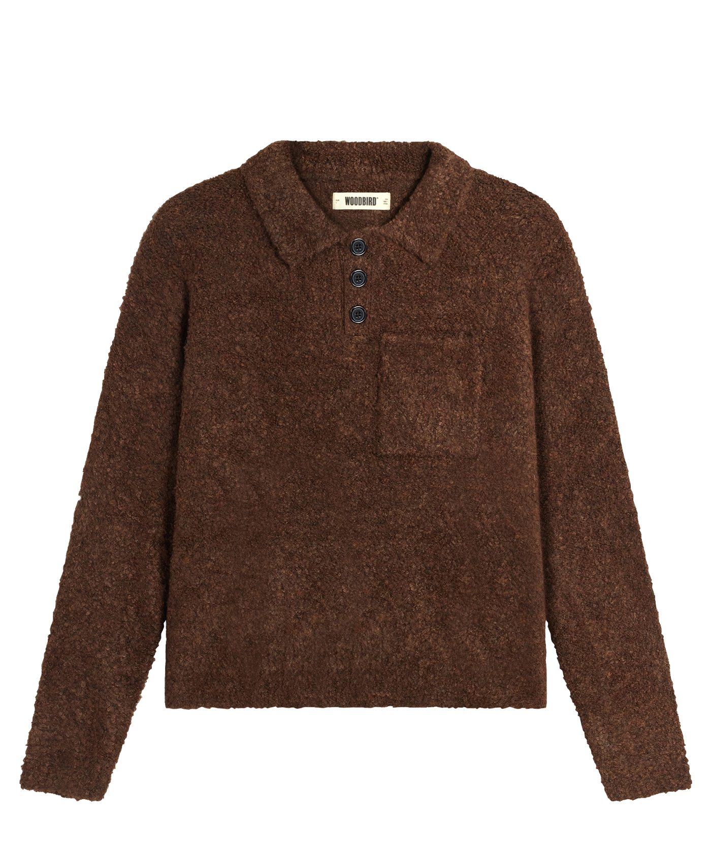 Woodbird - 2536-804 - Wbdom Loop Polo - Dark Brown