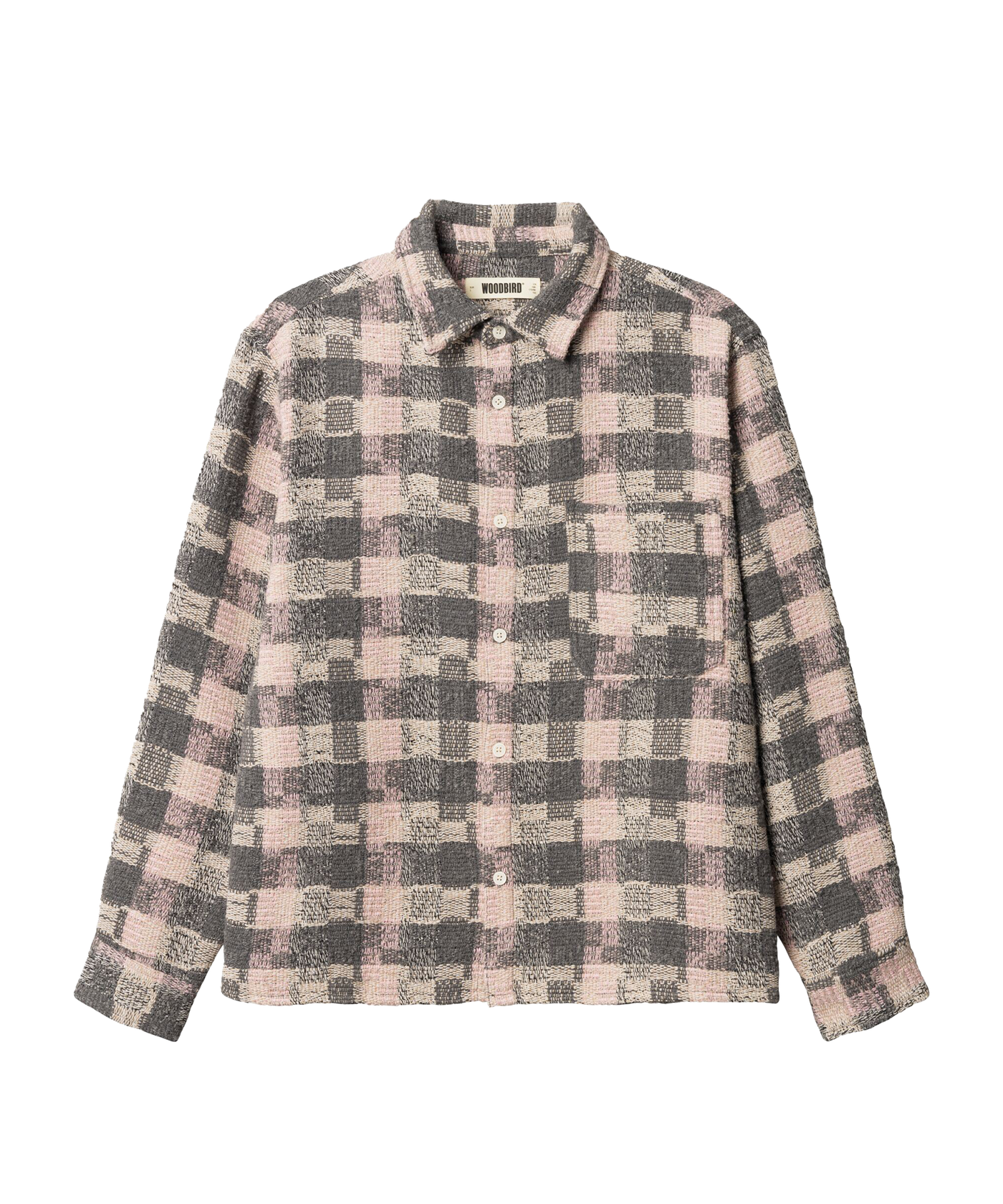 Woodbird - 2536-702 - Wbglixto Structure Shirt - Grey Brown