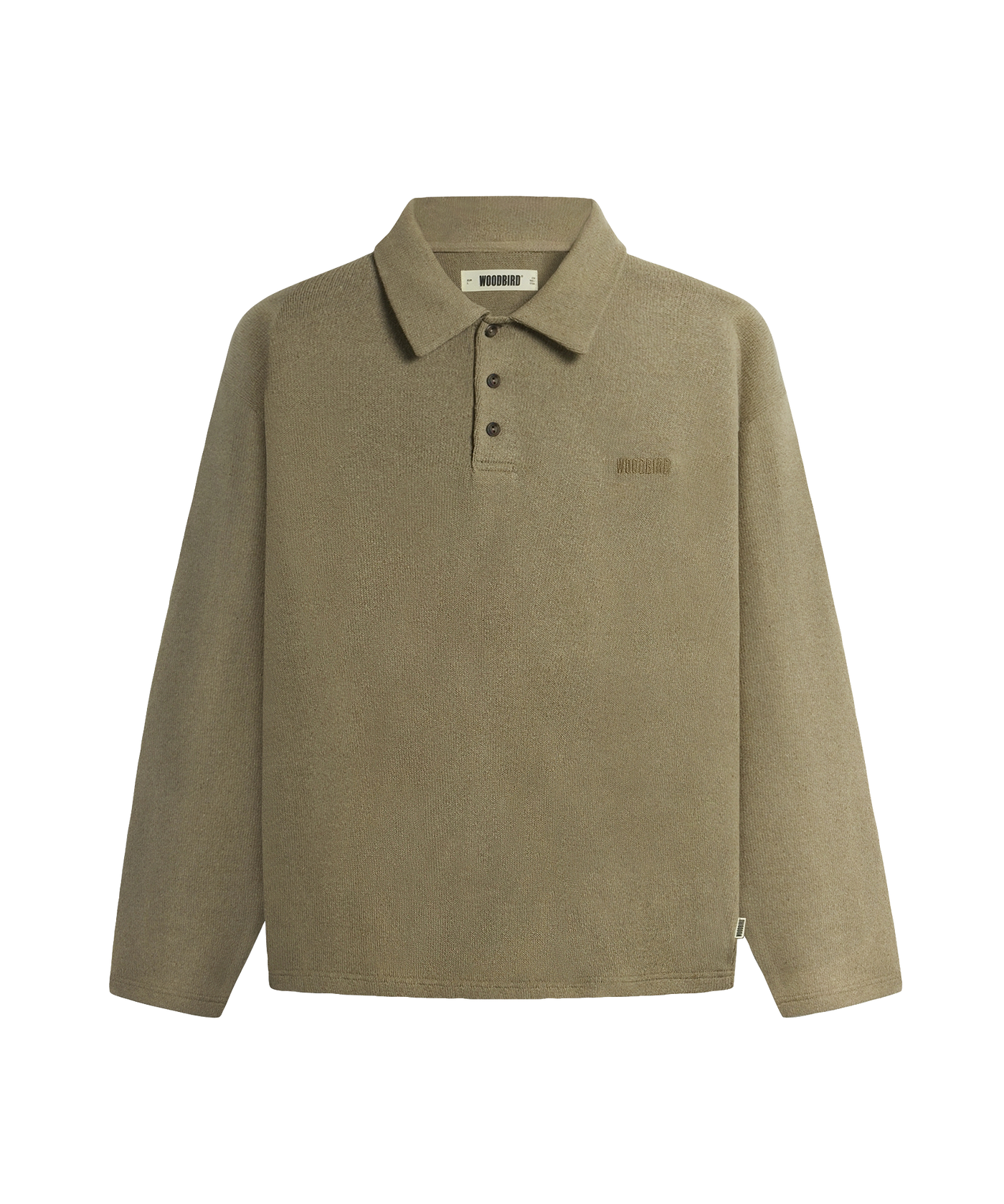 Woodbird - 2536-415 - Wbtom Knit Polo - Khaki