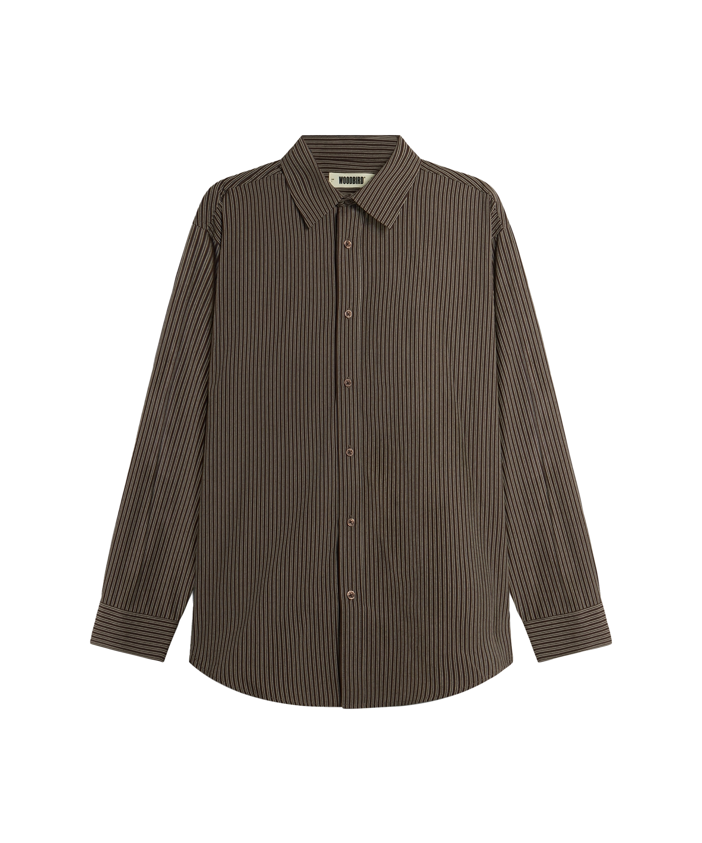 Woodbird - 2536-715 - Wbjong Stripe Shirt - Brown