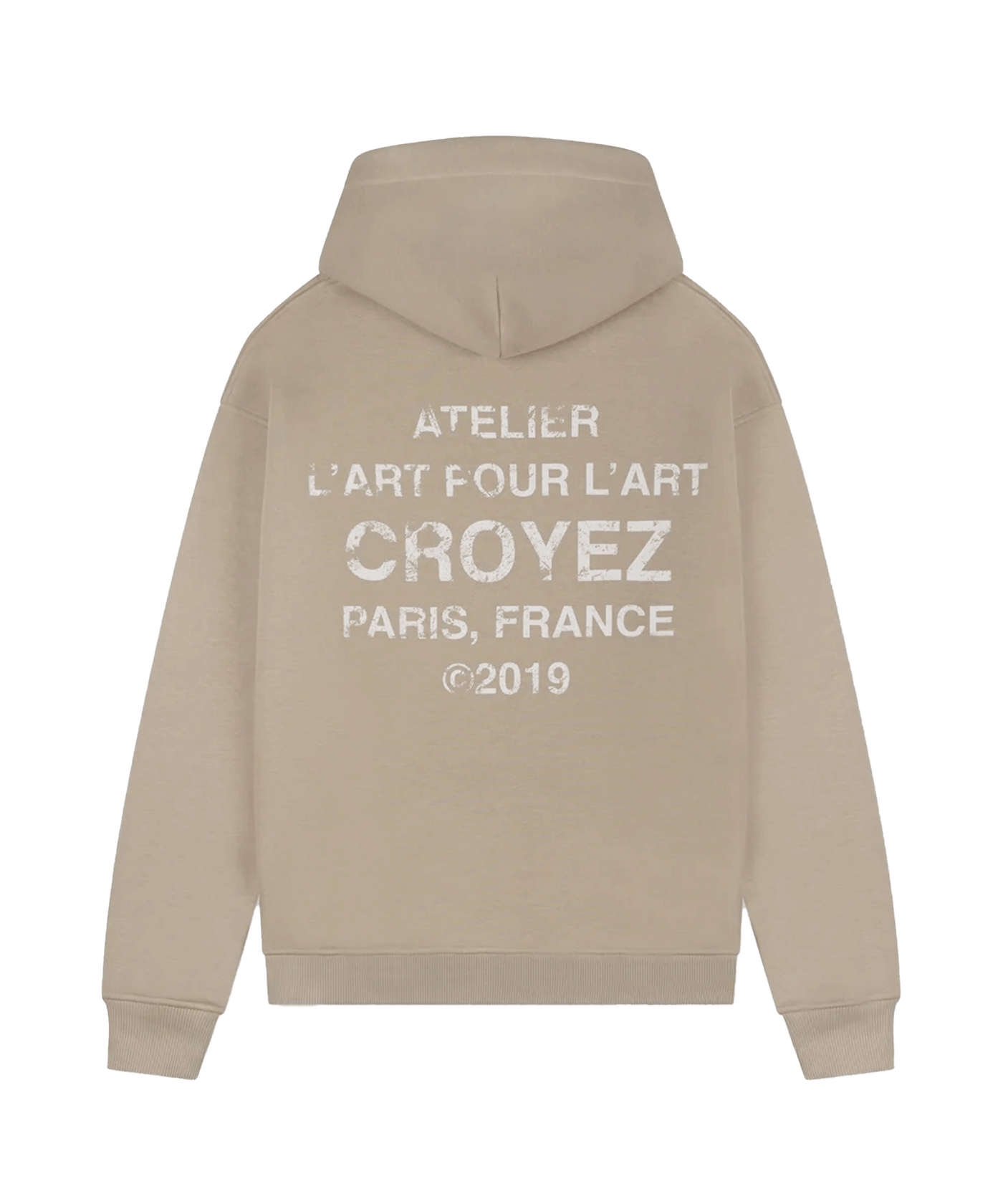 CROYEZ - Gallery Grunge - Hoodie - Beige/white