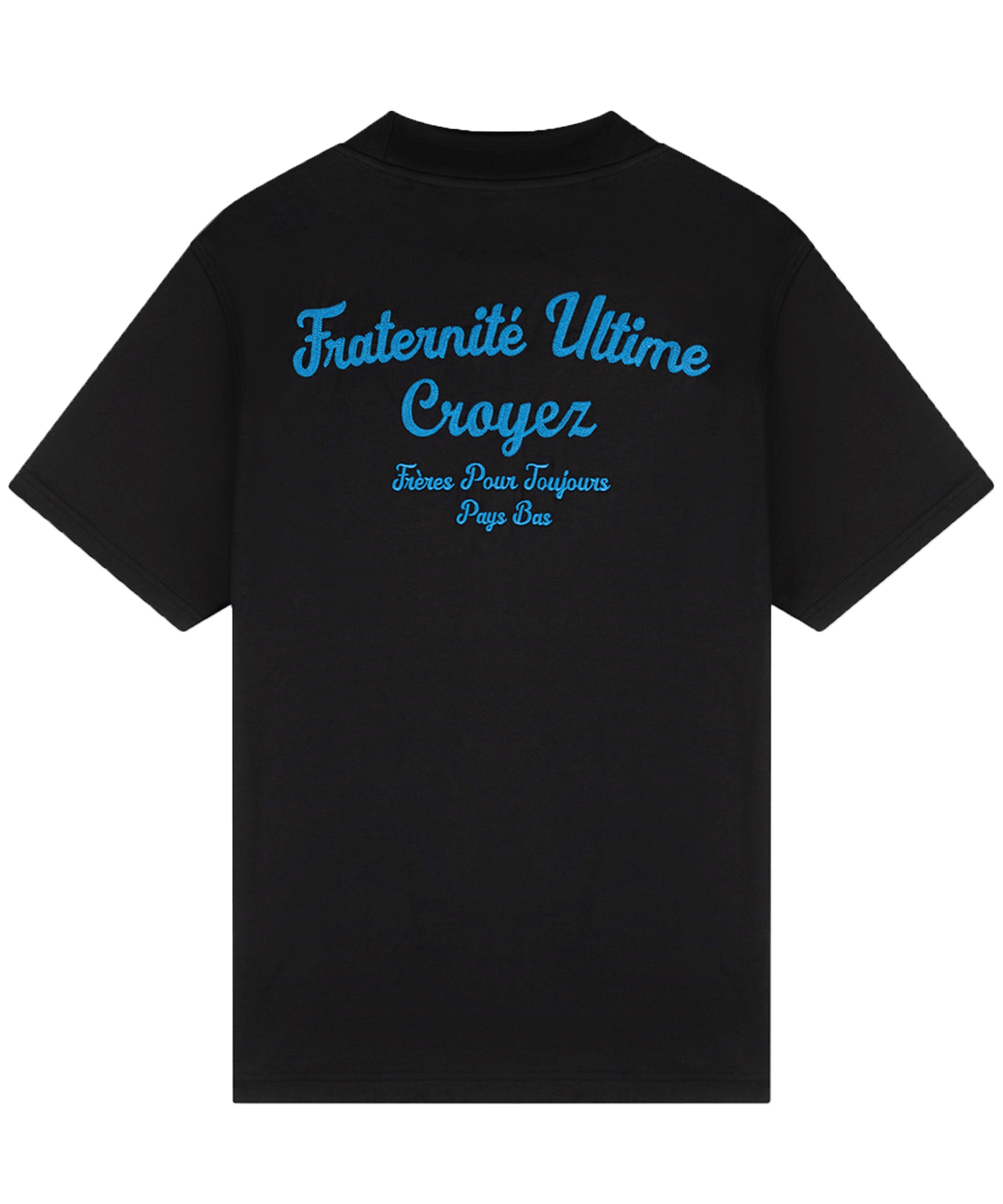 CROYEZ - Fraternite - T-shirt - Vintage Black/royal Blue