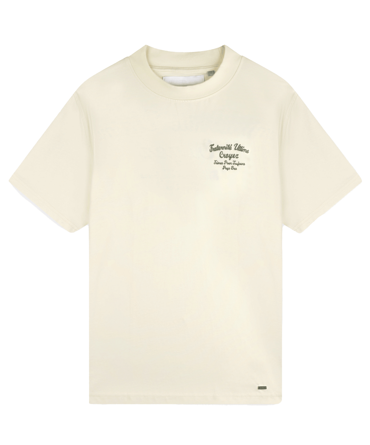 CROYEZ - Fraternite - T-shirt - Buttercream/washed Olive