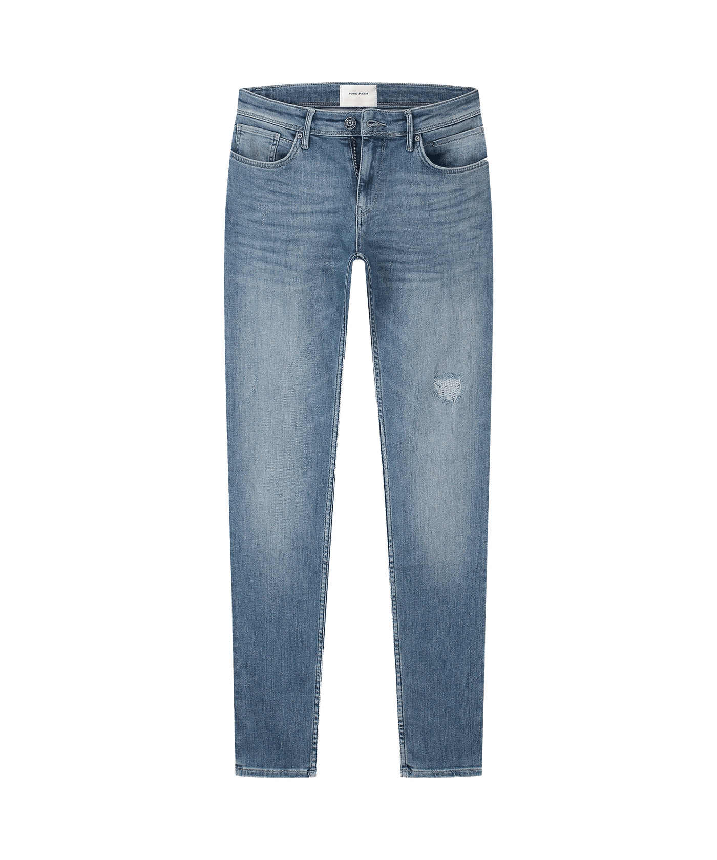 Pure Path - W1348 - The Jone Skinny Fit Jeans Denim Mid Blue