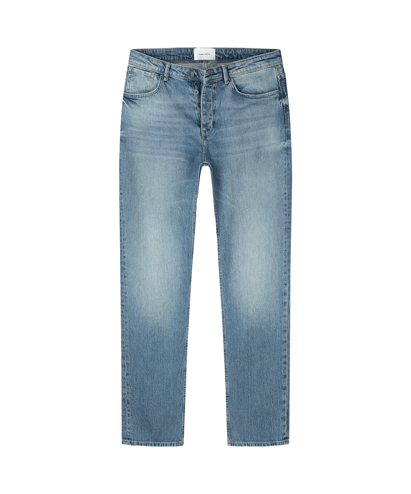 Pure Path - W1315 - The Eric Regular Fit Jeans Denim Mid Blue