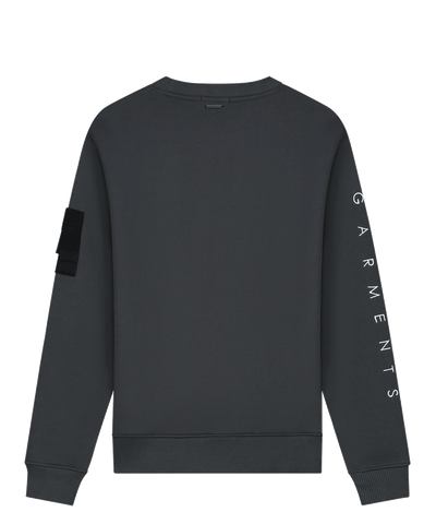 Quotrell - Dublin - Crewneck - Anthracite/white