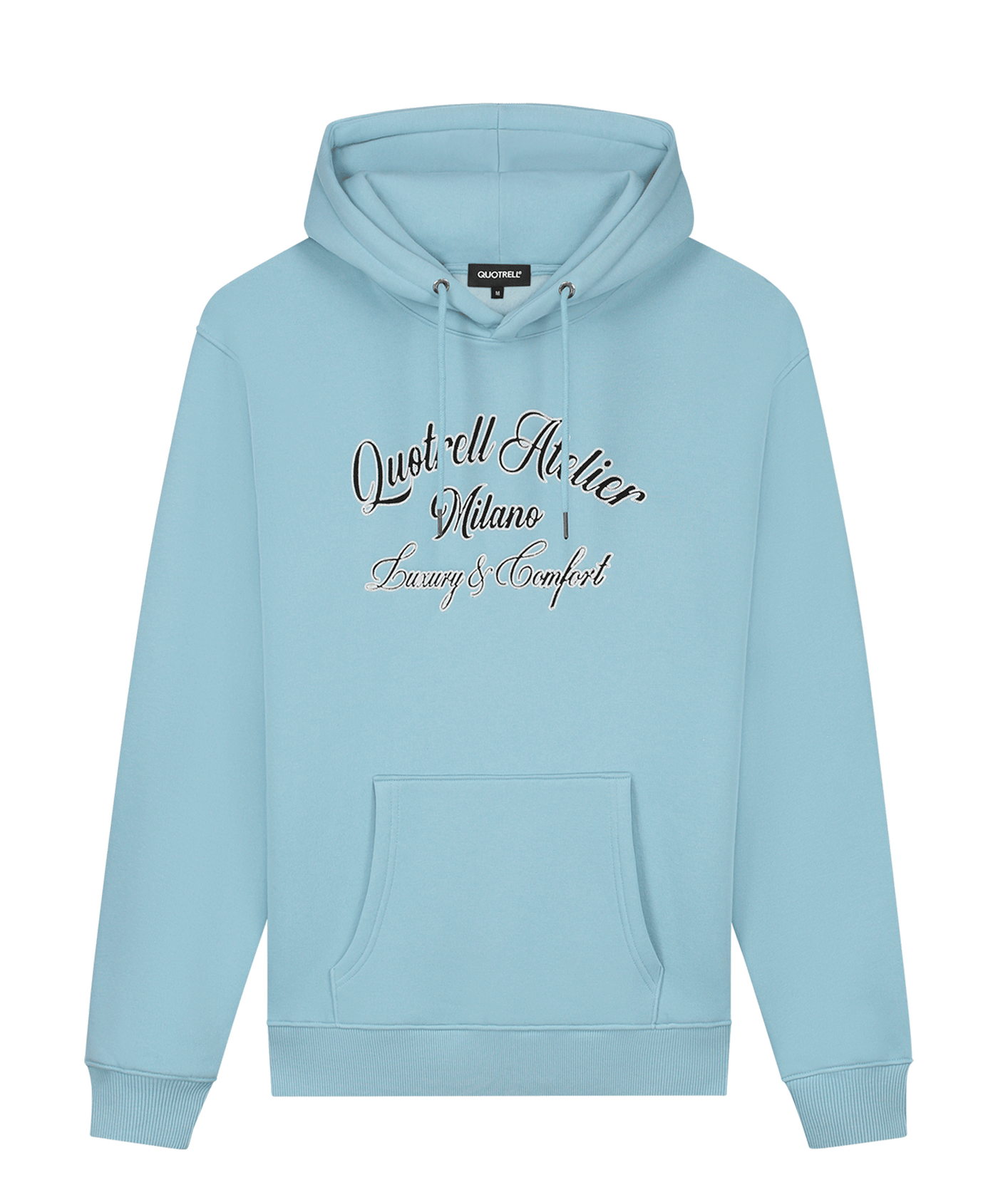 Quotrell - Atelier Milano Chain - Hoodie - Lt Blue/white