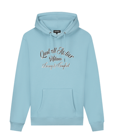 Quotrell - Atelier Milano Chain - Hoodie - Lt Blue/white
