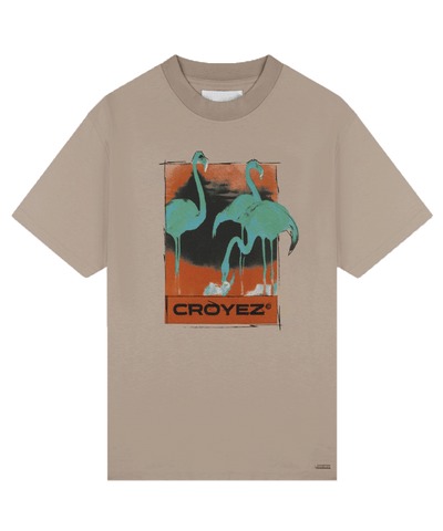 CROYEZ - Thermal Flamingo - T-shirt - Khaki