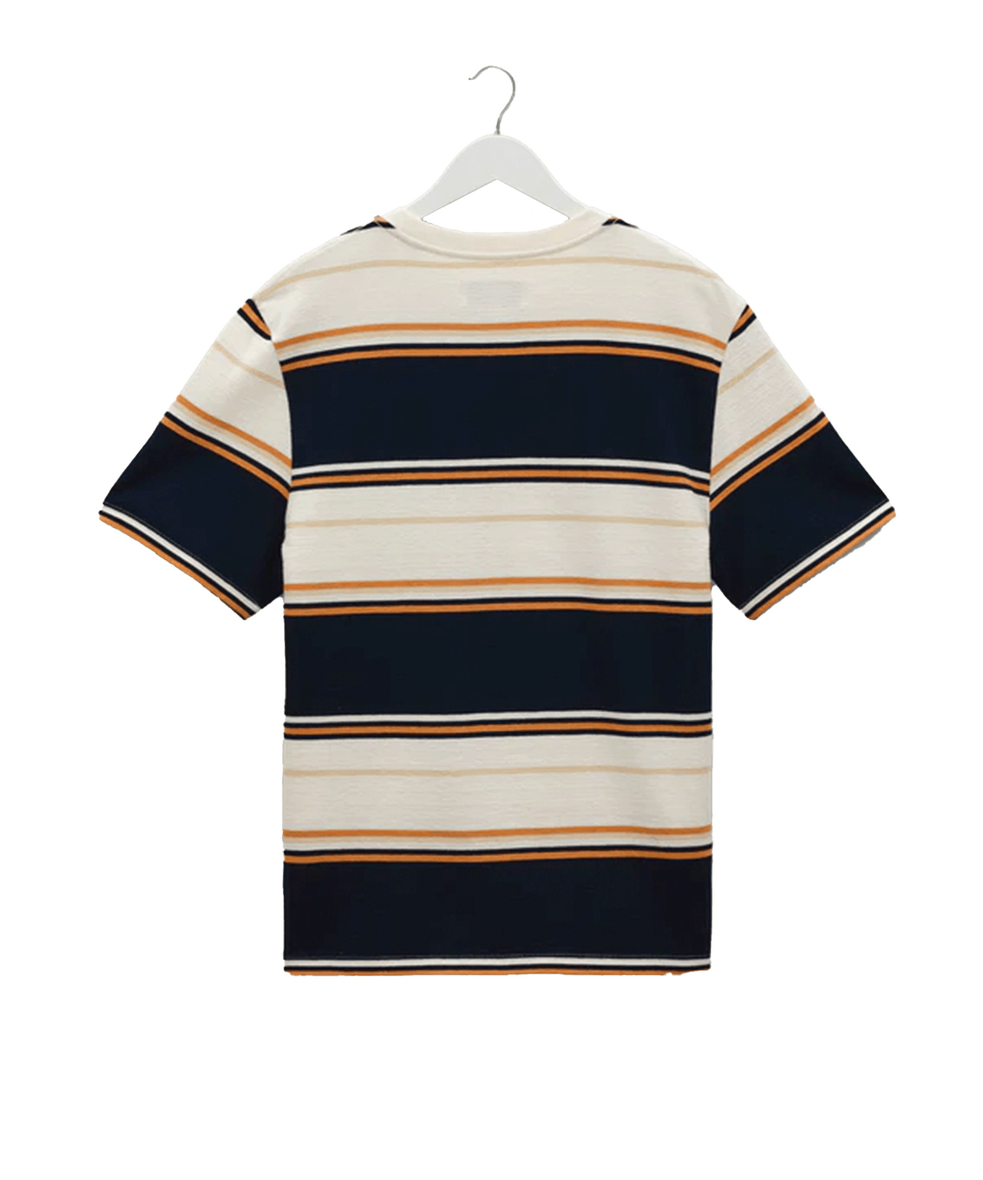 Wax London - Dean - Jolt Stripe T-shirt - Deck Navy/ecru