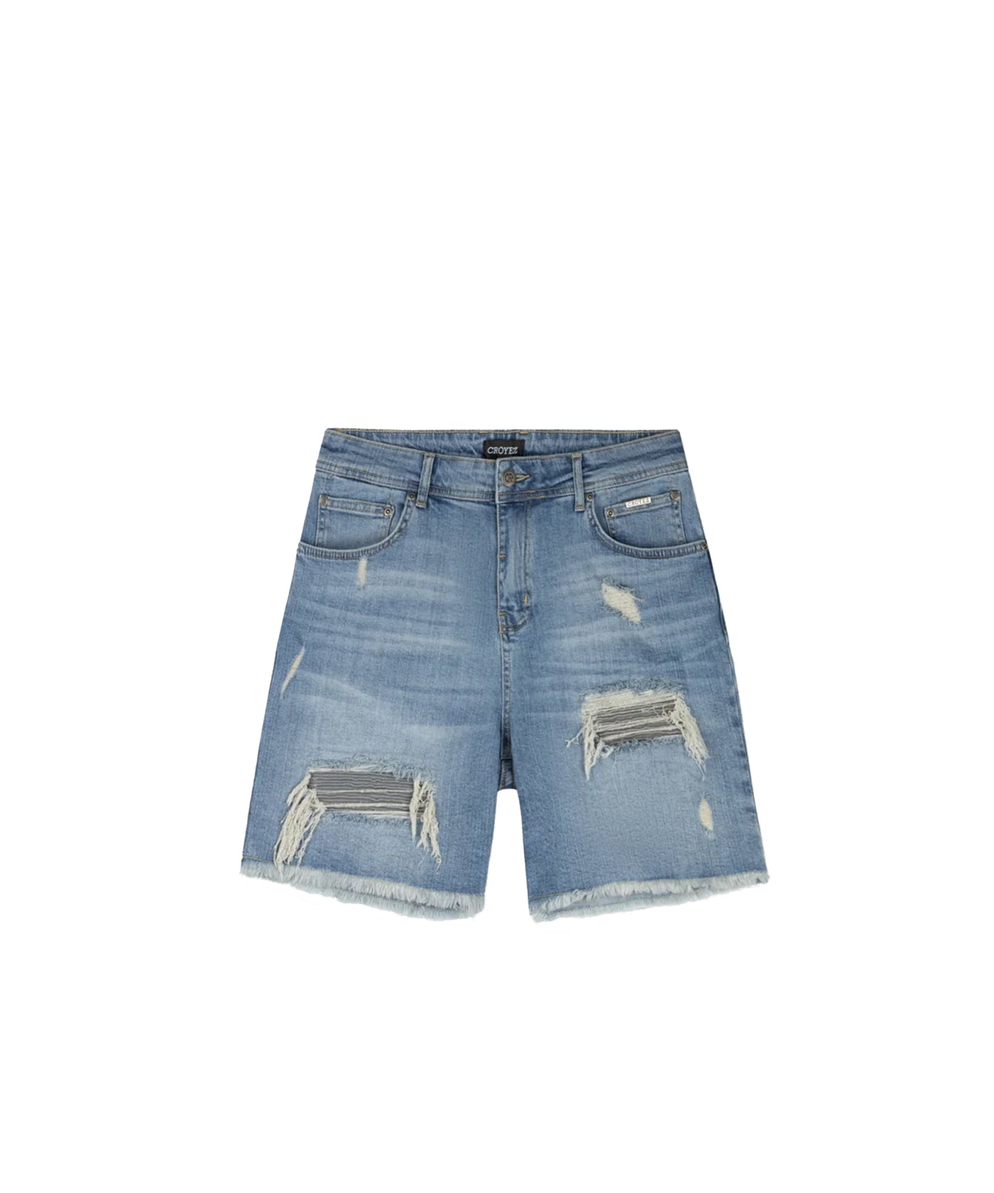 CROYEZ - Ch1 Distressed Denim - Short - 318 Lightblue/antra