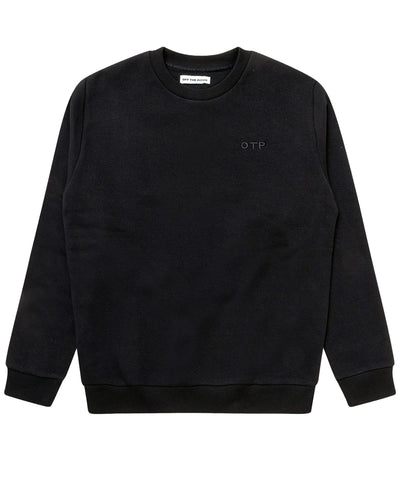 Zwarte regular-fit trui met backprint