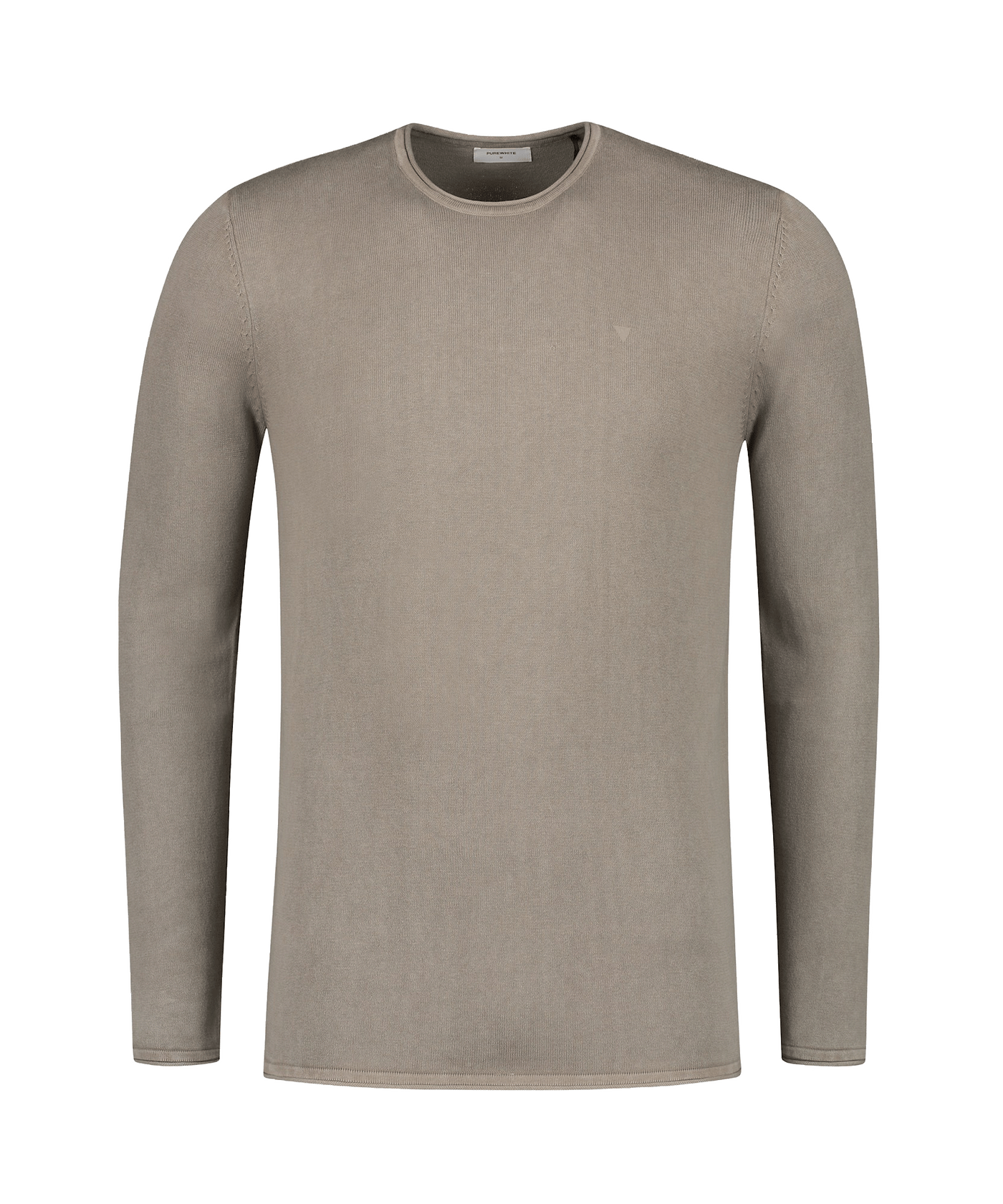 PureWhite - 10808 - Knitted Shirt - Sand