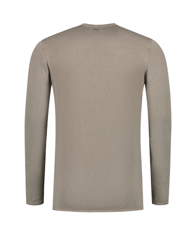 PureWhite - 10808 - Knitted Shirt - Sand