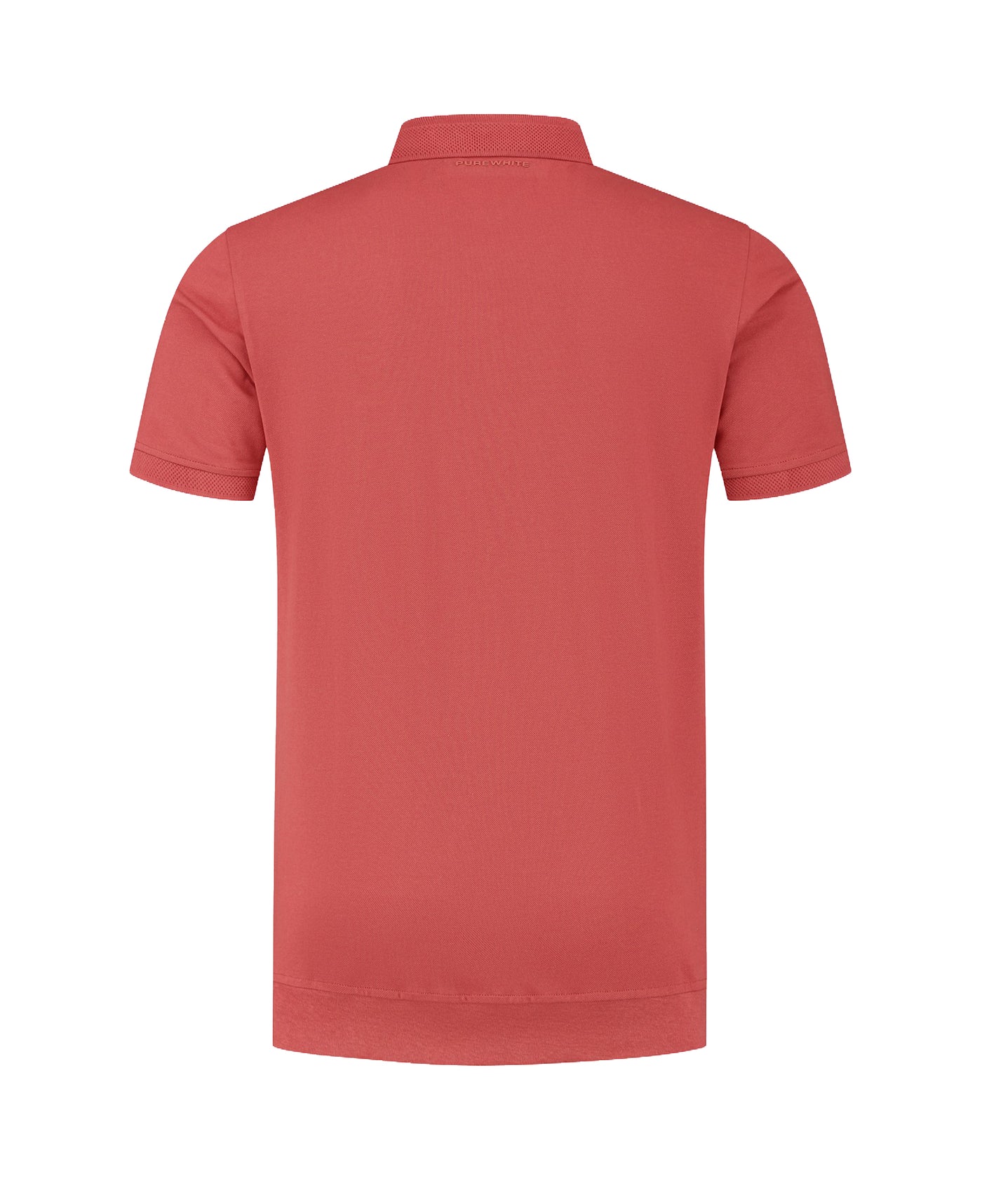 PureWhite - 23010107 - Zip Polo - Red