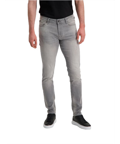 Lichtgrijze skinny jeans van Purewhite met ritssluiting